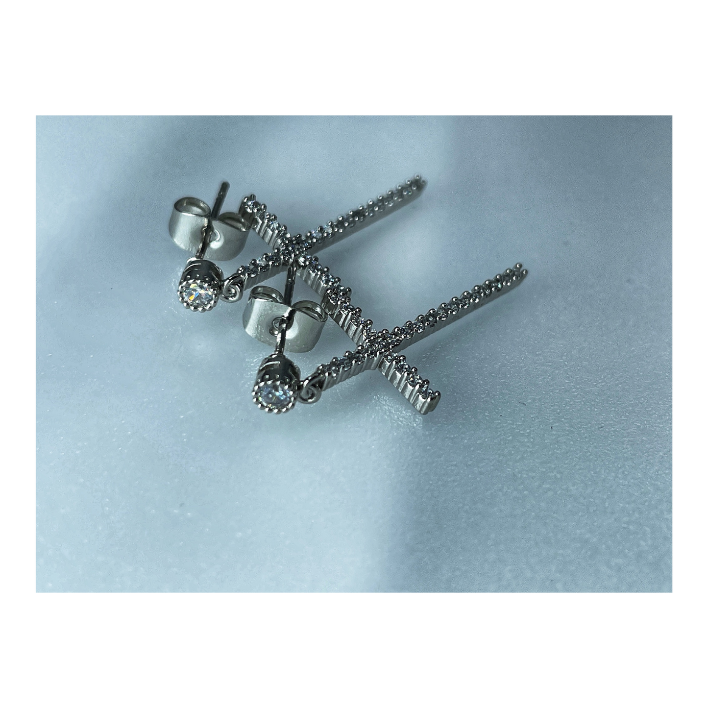 Cruz Earrings In Silver