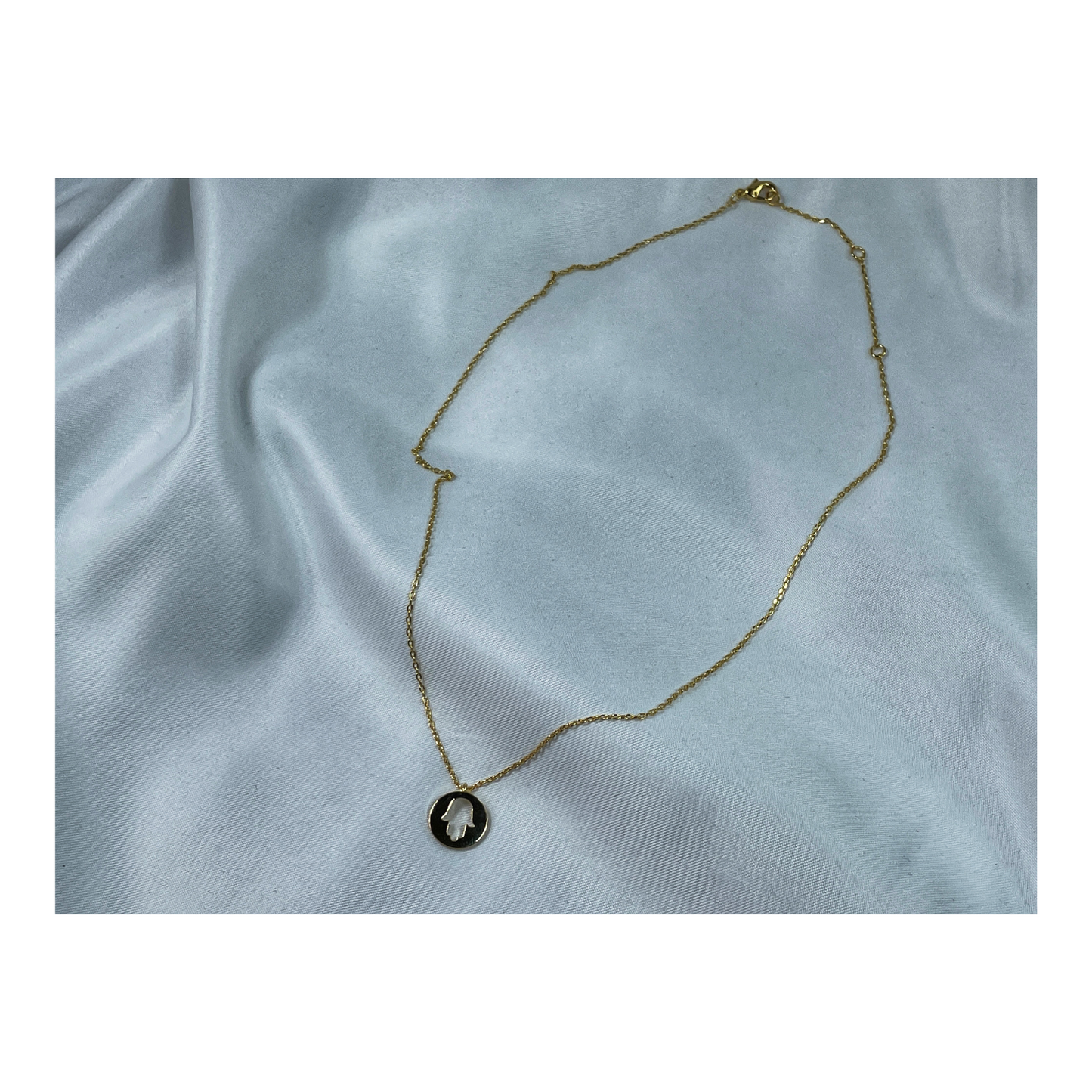 Hand Of Fatima Necklace In Gold