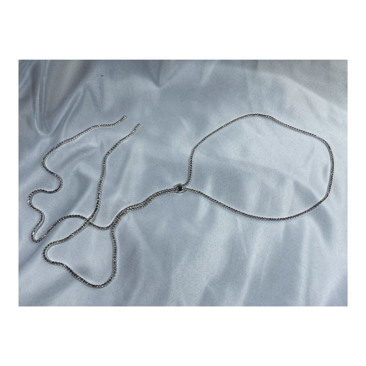 Tie Necklace In Silver