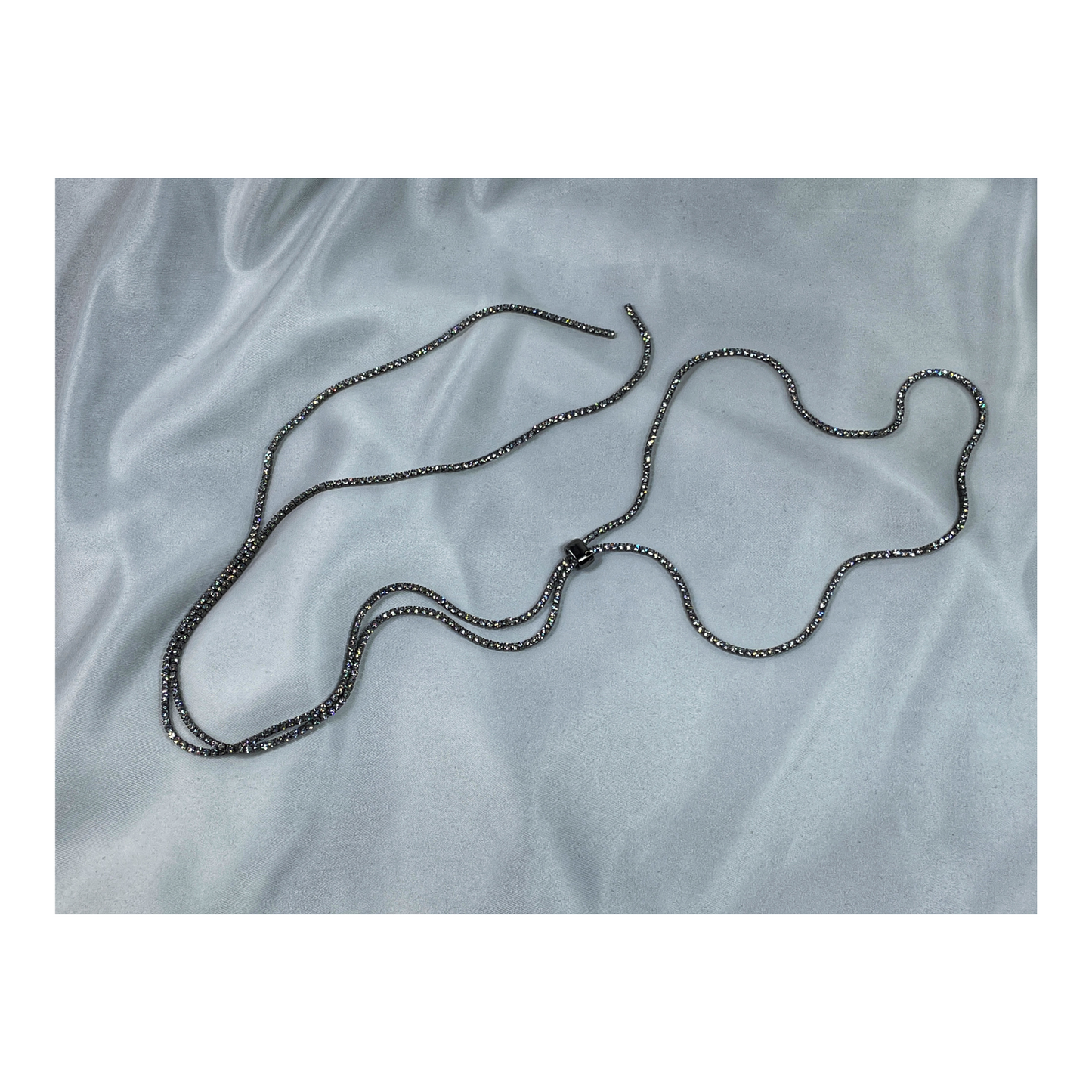 Tie Necklace In Black