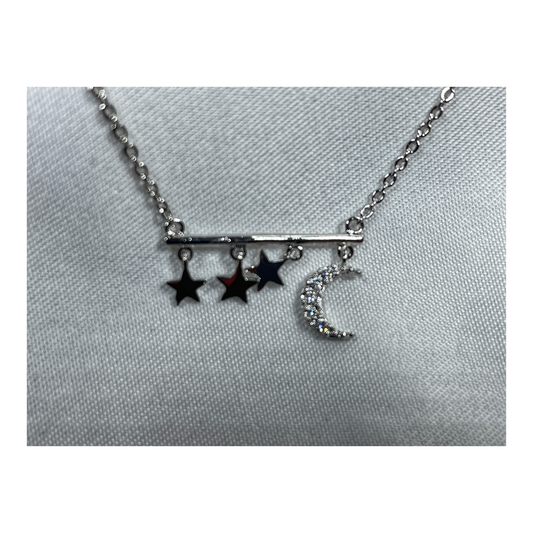 Midnight Necklace in Silver