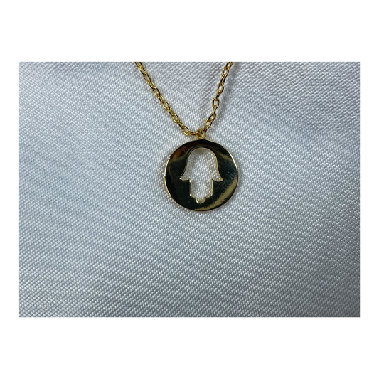 Hand Of Fatima Necklace In Gold
